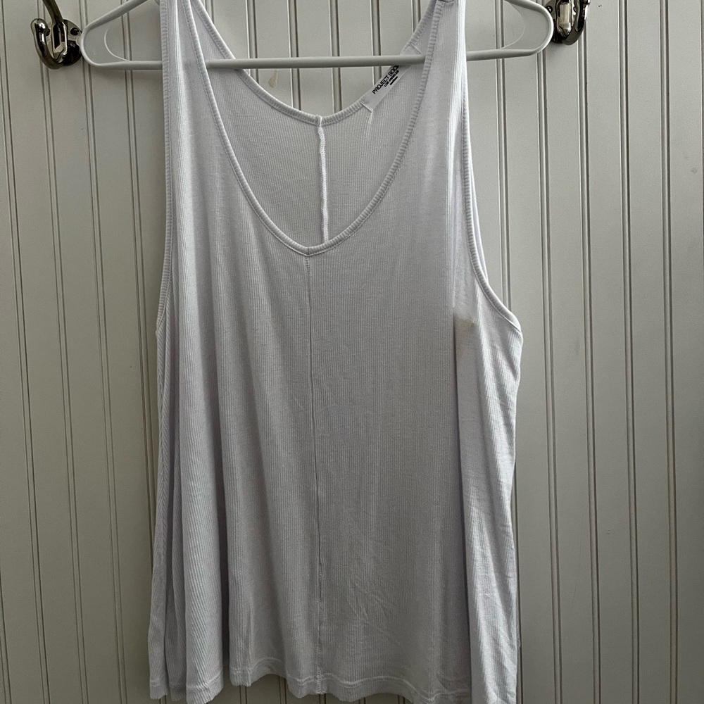NWOT Project Social T white flowy tank